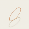 Minimal Chain Bracelet in Rose Gold — 45 Degree Angle Shot