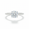 Solitaire Wedding Ring in White Gold – front hero shot